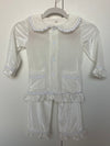 Ivory Velour Girls Pyjamas