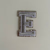 Varsity Glitter Patch - Silver