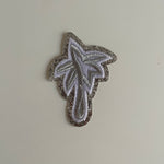 Varsity Glitter Patch - Silver