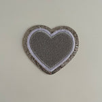 Varsity Glitter Patch - Silver