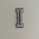 Varsity Glitter Patch - Silver