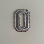 Varsity Glitter Patch - Silver