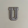 Varsity Glitter Patch - Silver