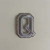 Varsity Glitter Patch - Silver