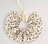 Leopard muslin collar bib