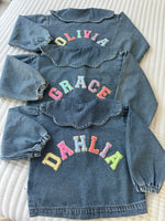 Sadie Scalloped Denim Jacket