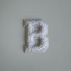 Varsity Glitter Patch - All White