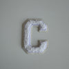 Varsity Glitter Patch - All White