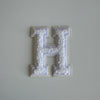 Varsity Glitter Patch - All White