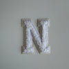 Varsity Glitter Patch - All White