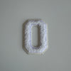 Varsity Glitter Patch - All White