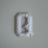 Varsity Glitter Patch - All White