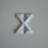 Varsity Glitter Patch - All White