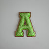 Varsity Glitter Patch - Matcha