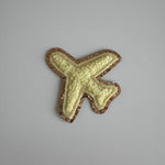 Varsity Glitter Patch - Lemon