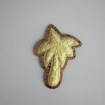 Varsity Glitter Patch - Lemon