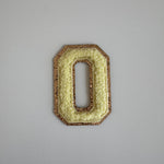 Varsity Glitter Patch - Lemon