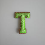 Varsity Glitter Patch - Matcha