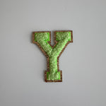 Varsity Glitter Patch - Matcha