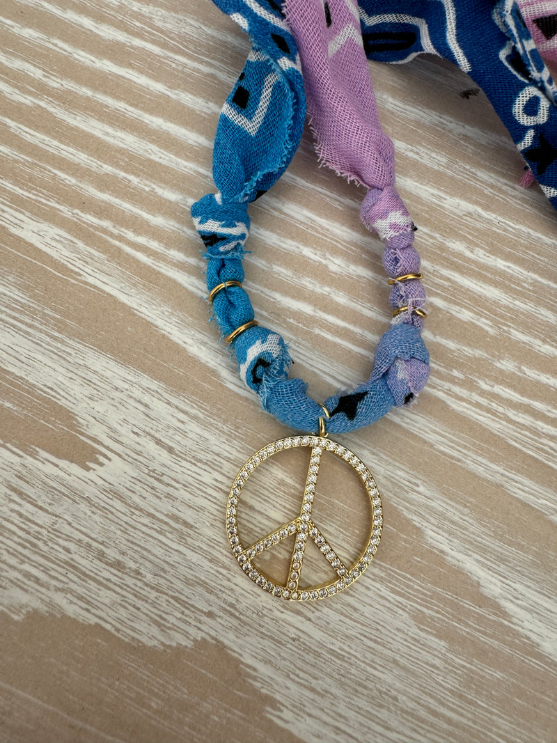 Peace Pendant Choker