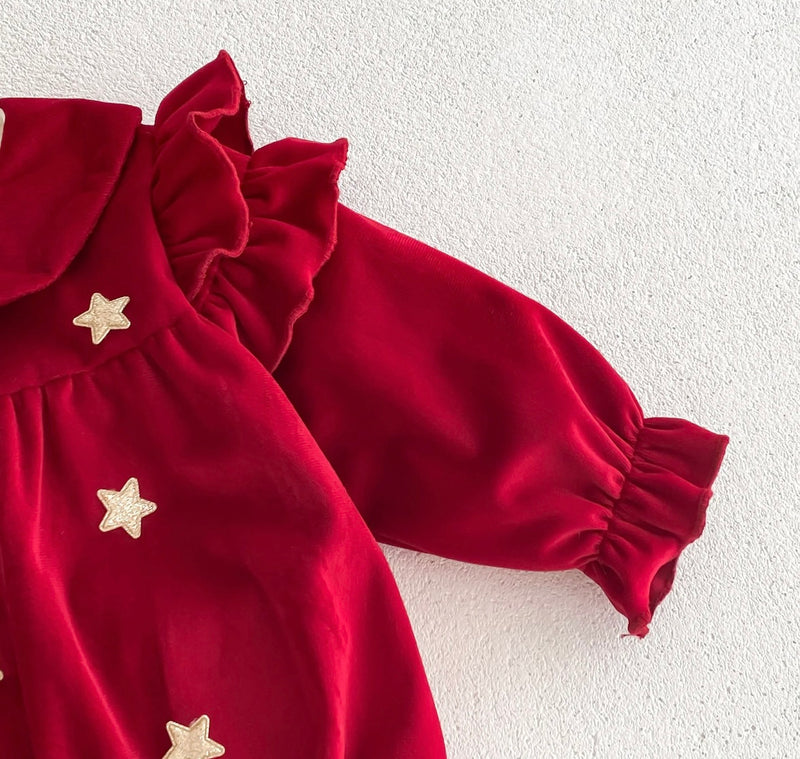 Ruby Velvet Romper