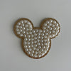 Varsity Glitter Patch - White