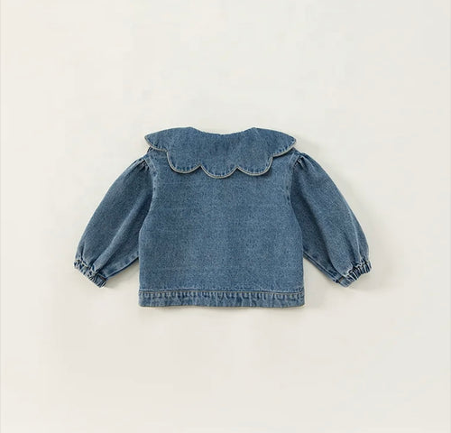 Sadie Scalloped Denim Jacket