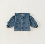 Sadie Scalloped Denim Jacket