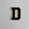 Varsity Glitter Patch - Black