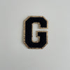 Varsity Glitter Patch - Black