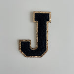 Varsity Glitter Patch - Black