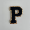 Varsity Glitter Patch - Black