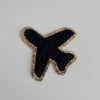 Varsity Glitter Patch - Black