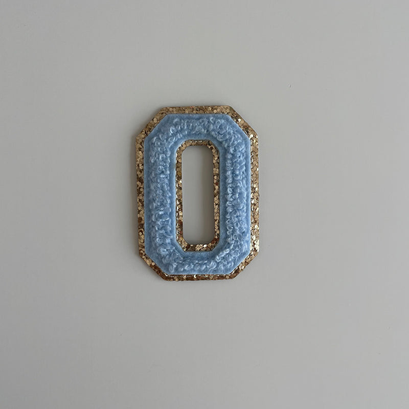 Varsity Glitter Patch - Blue