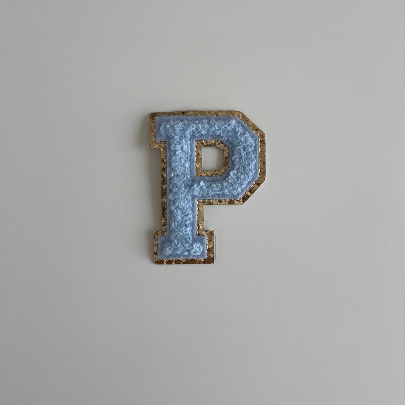 Varsity Glitter Patch - Blue