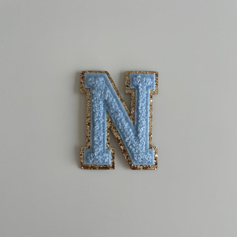 Varsity Glitter Patch - Blue