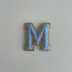 Varsity Glitter Patch - Blue