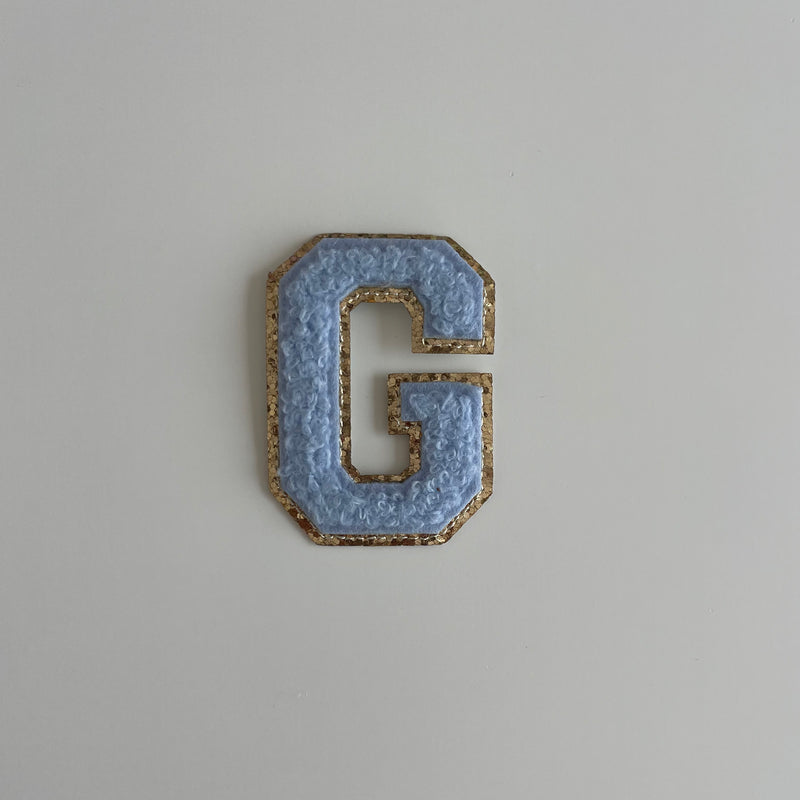 Varsity Glitter Patch - Blue