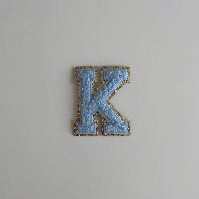 Varsity Glitter Patch - Blue