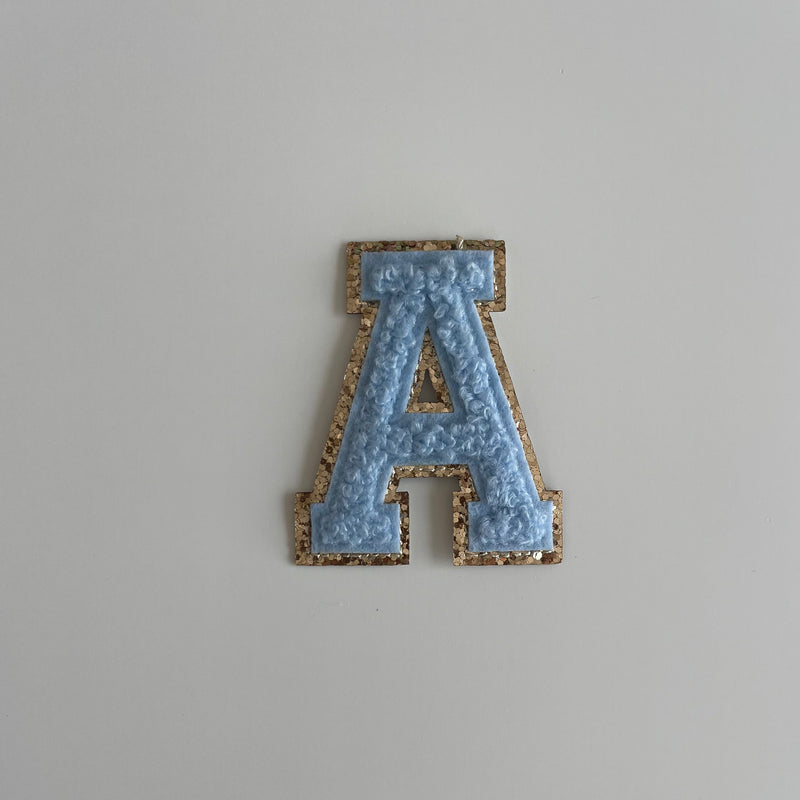 Varsity Glitter Patch - Blue