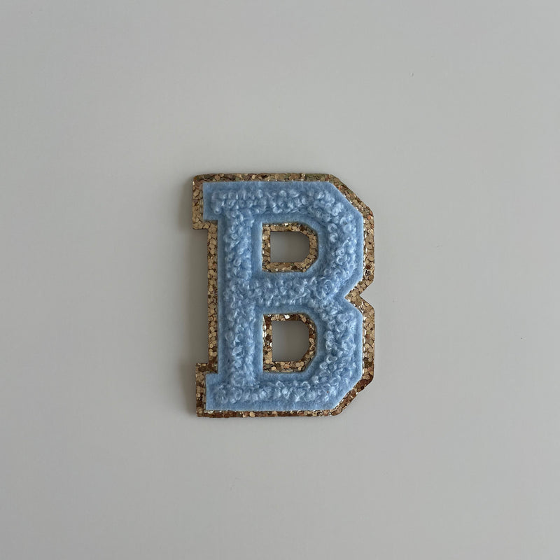 Varsity Glitter Patch - Blue