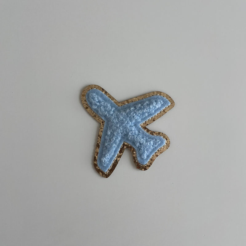 Varsity Glitter Patch - Blue