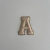 Varsity Glitter Patch - Nude