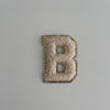 Varsity Glitter Patch - Nude