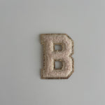 Varsity Glitter Patch - Nude