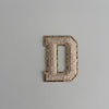 Varsity Glitter Patch - Nude