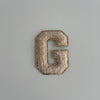 Varsity Glitter Patch - Nude