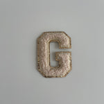 Varsity Glitter Patch - Nude