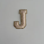 Varsity Glitter Patch - Nude