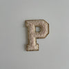 Varsity Glitter Patch - Nude